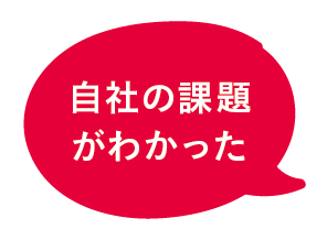 自社の課題がわかった