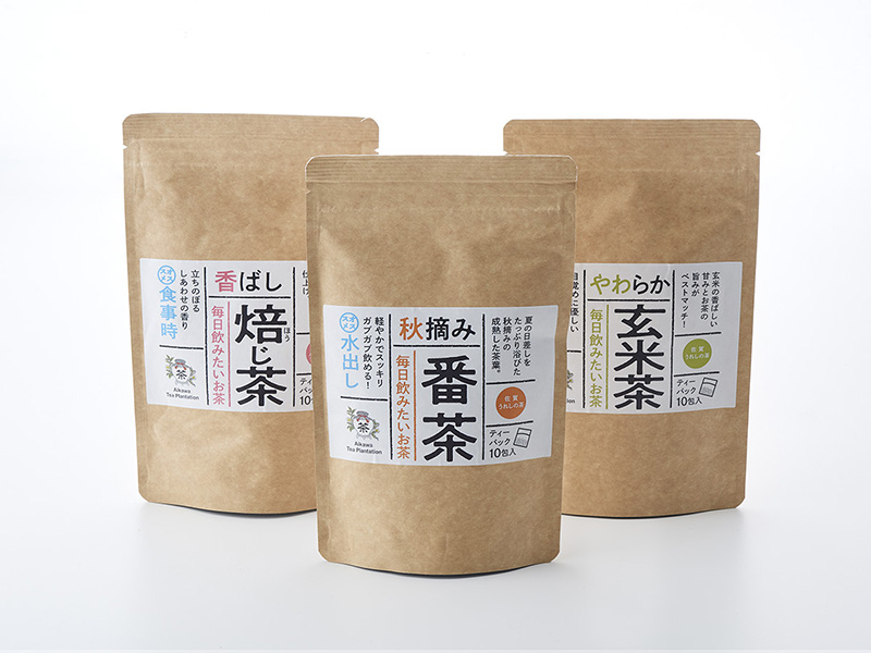 お茶　パッケージデザイン：毎日飲みたいお茶
