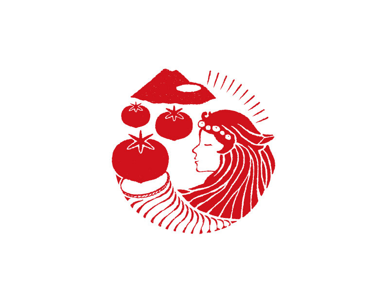 ビオレトロ（高糖度トマト）：ロゴデザインの画像