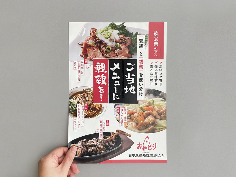 日本成鶏処理流通協会：パンフレットのデザイン