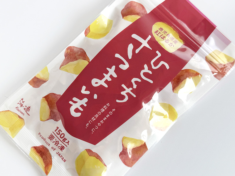 冷凍　パッケージデザイン：ひとくちさつまいも
